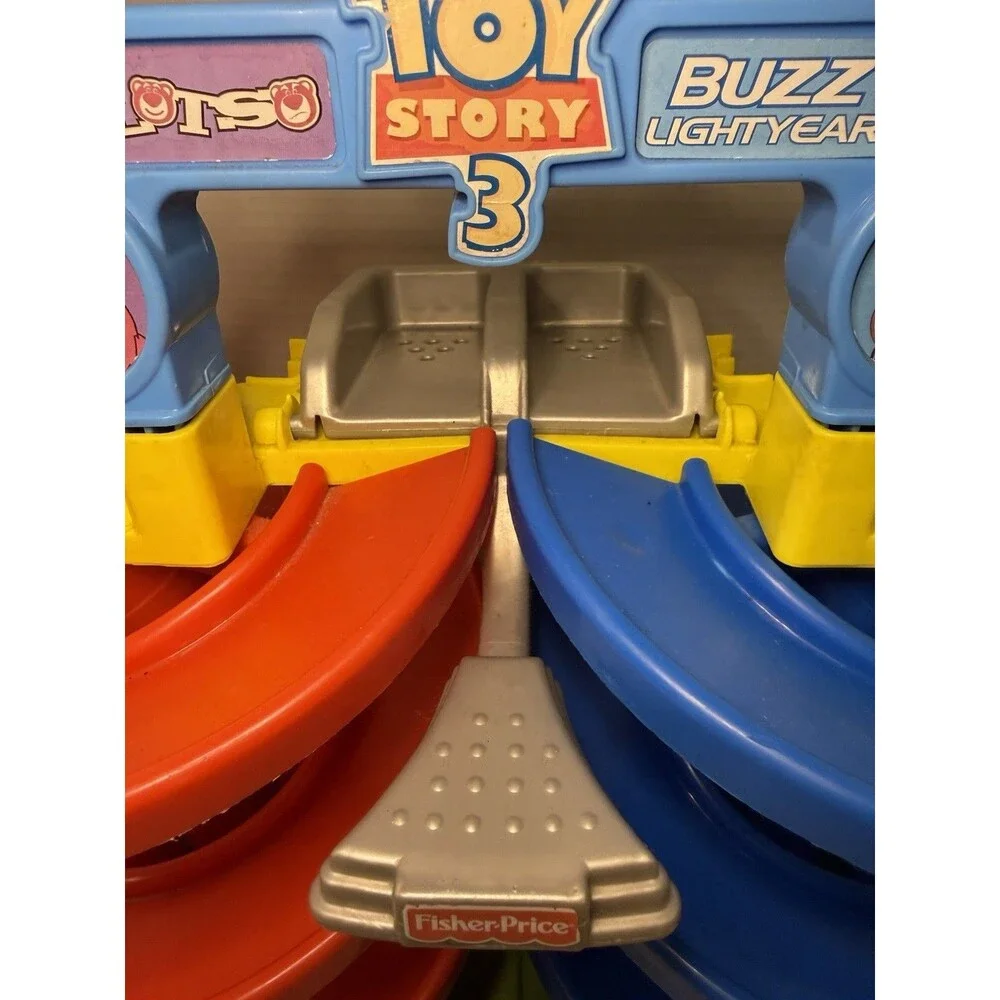 Fisher-Price Toy Story 3 Big Spiral Speedway Buzz Lightyear Lotso Playset WORKS
